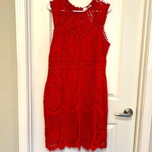 Brand new red lace dress size 1X